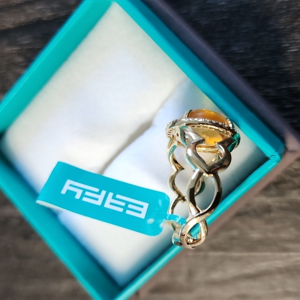 Effy Diamond citrine ring - Picture 3 of 4